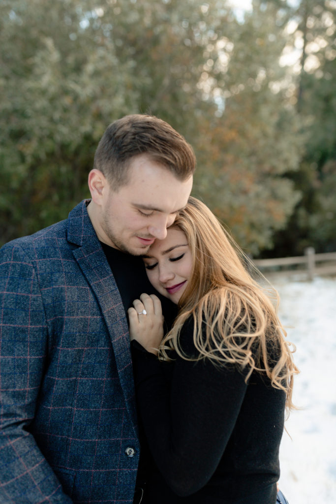 winter engagement shoot ideas