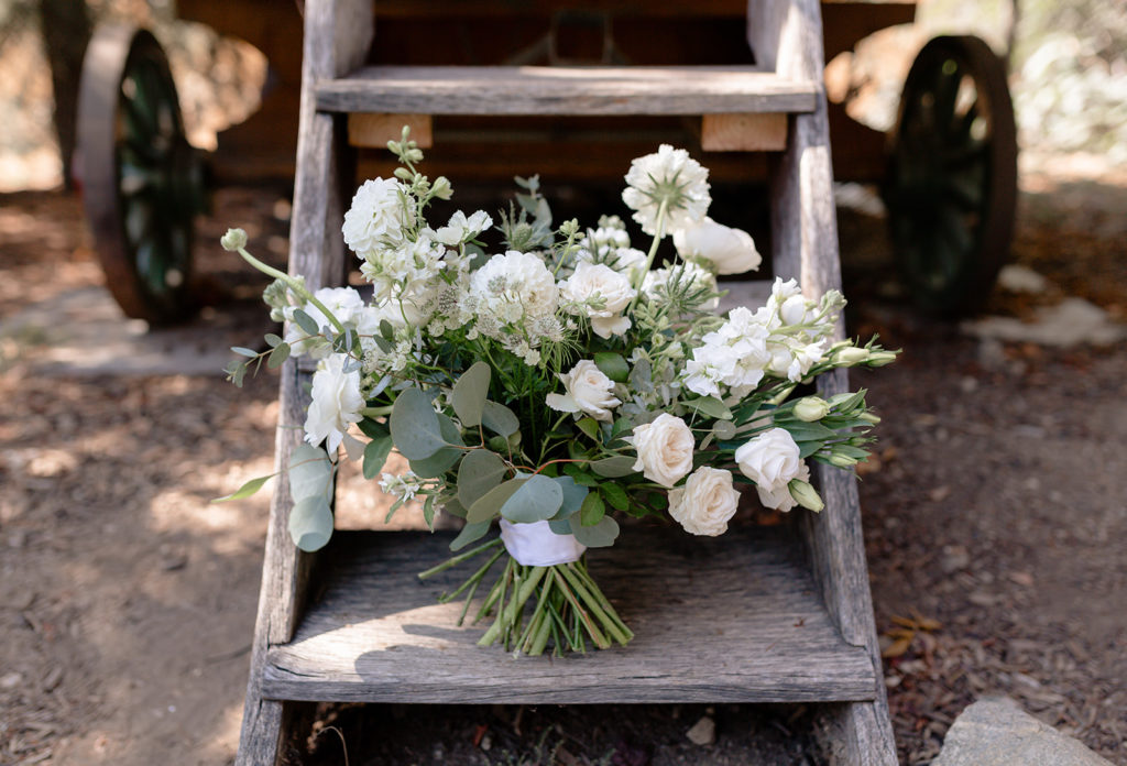 Detail shot of bride's bouquet