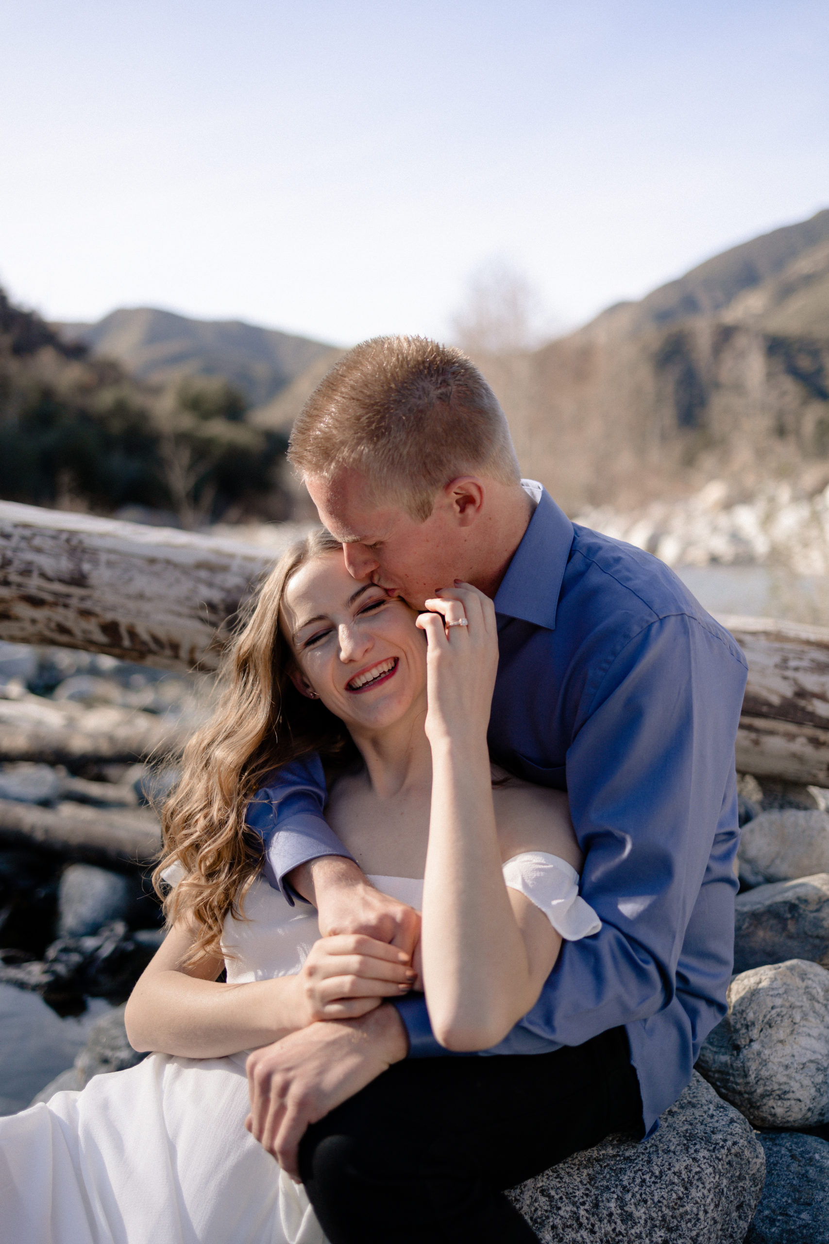 creekside mountain engagement session